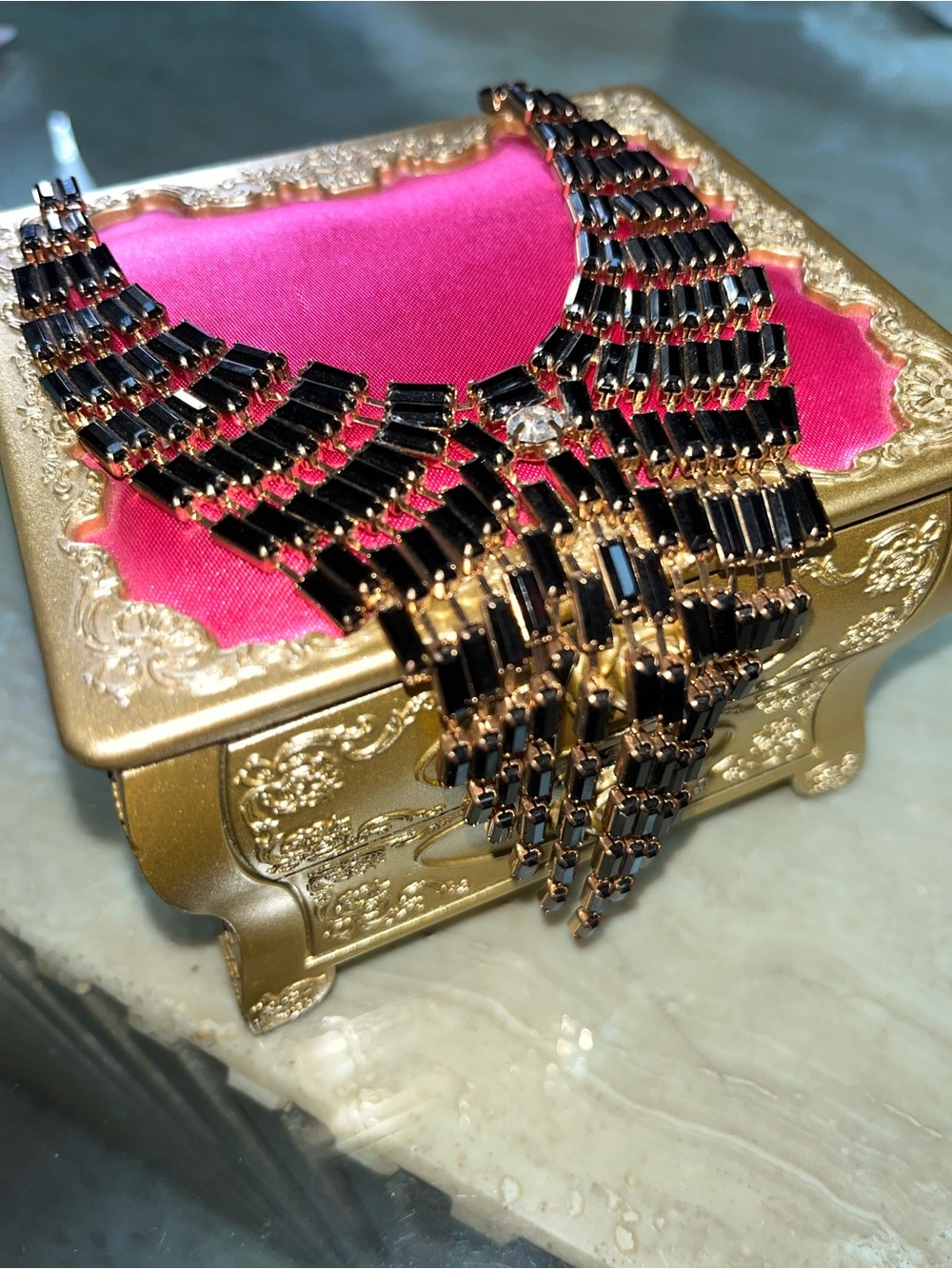 Vintage BetseyJohnson “Dark Shadows” Necklace, Rare!